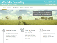 Tablet Screenshot of myaffordablecounseling.com